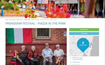 Visit NSW – Lismore Friendship Festival – Piazza in the Park