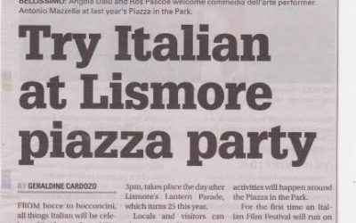 Italian fever hits Lismore with the Friendship Festival’s Piazza in the Park 2019 – Senior Traveller, June 2019
